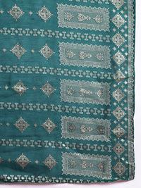 Anouk Ethnic Printed Kurta Set With Dupatta