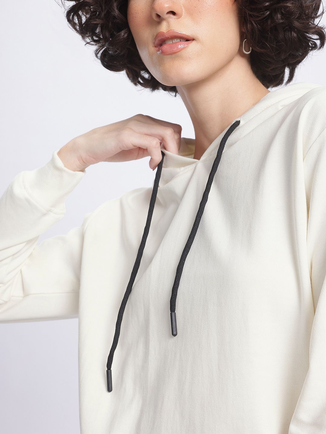 DressBerry Typography Printed Hooded Sweatshirt