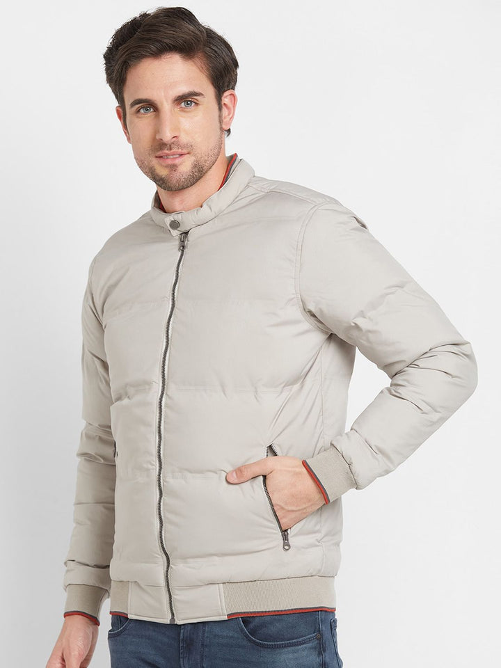 Being Human Mock Collar Puffer Jacket
