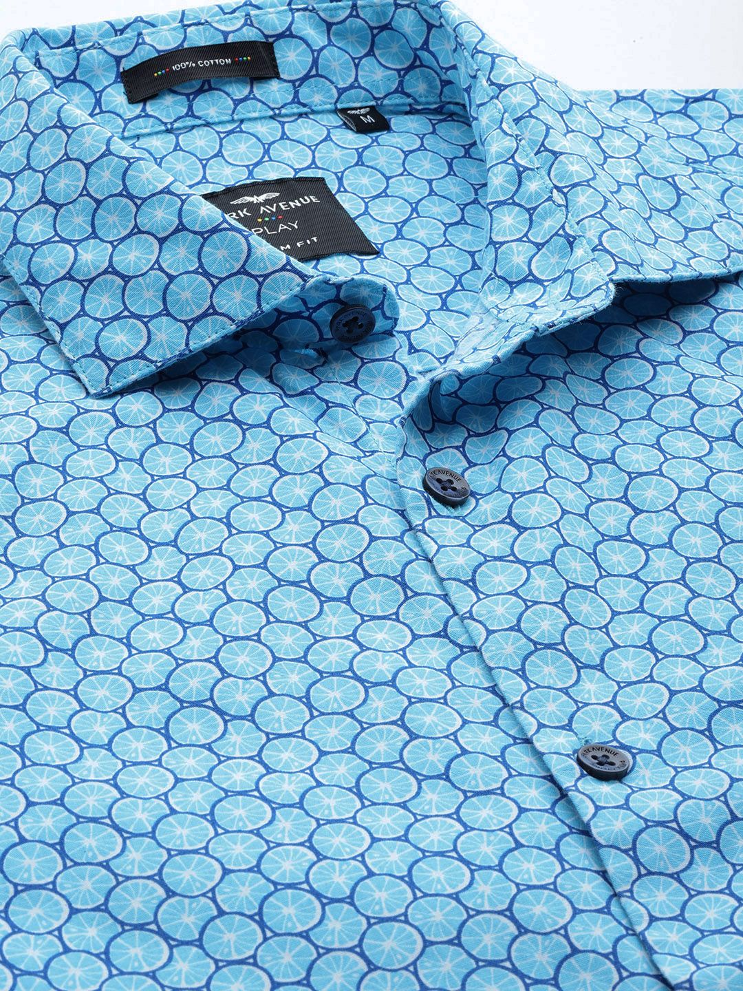 Park Avenue Men Slim Fit Pure Cotton Printed Casual Shirt