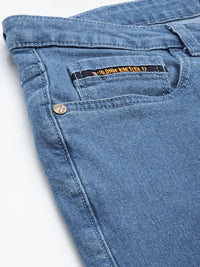 Garage Co Indian Lelaki Lurus Fit Printed Regangan Seluar Jeans