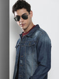 The Indian Garage Co Washed Slim Fit Trucker Jacket