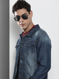 The Indian Garage Co Washed Slim Fit Trucker Jacket