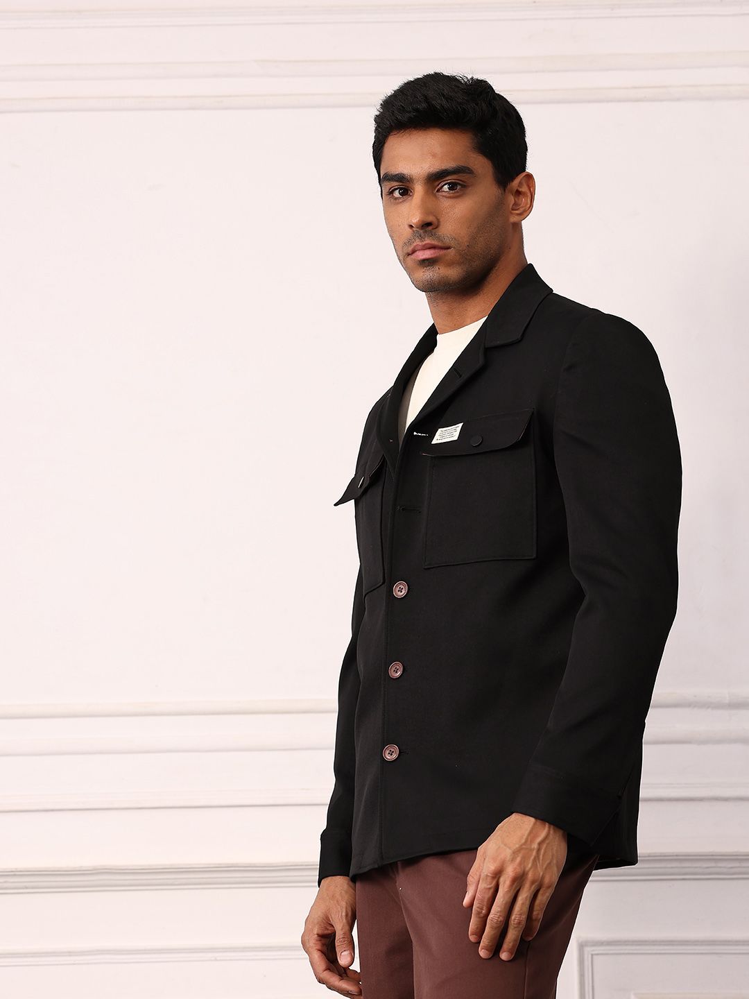 Mr Bowerbird Double Pocket Resort Collar Tailored Jacket