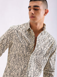 The Indian Garage Co Men Comfort Printed Cotton Casual Shirt