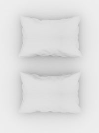 TEAL BY CHUMBAK Off White Striped Satin 210 TC Queen Bedsheet With 2 Pillow Covers