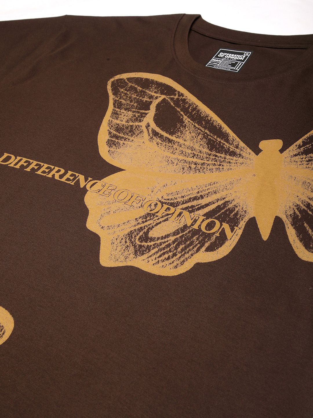 Difference of Opinion Men Short Sleeve Oversized Crew Neck Printed Tshirt