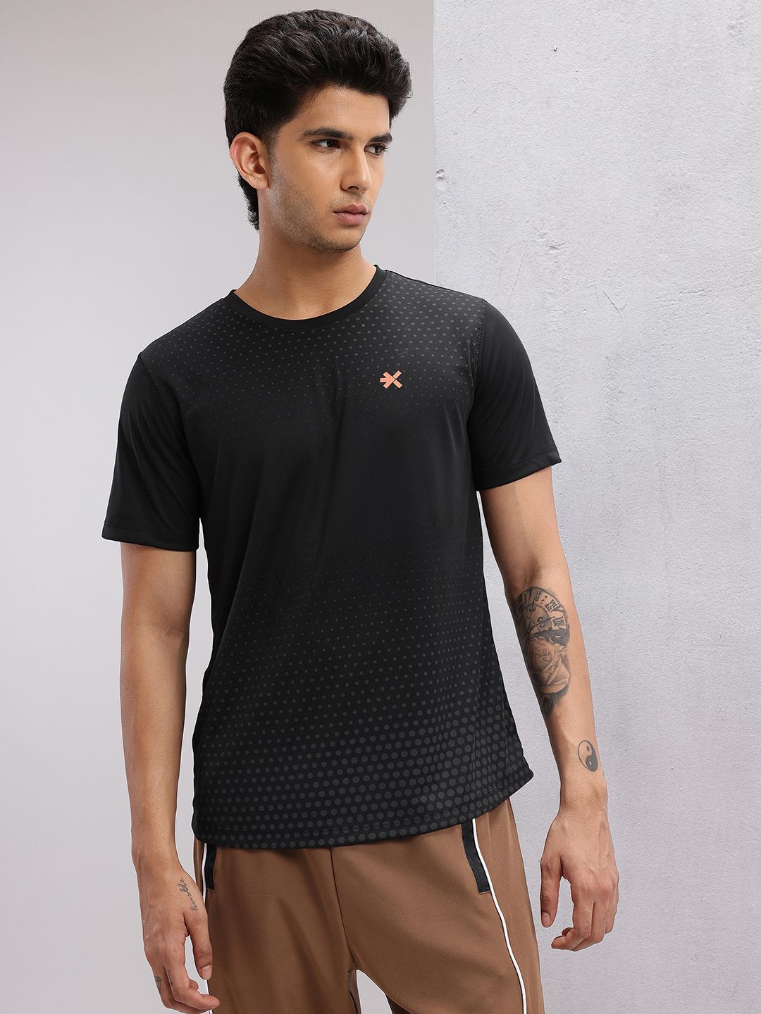 HRX by Hrithik Roshan Men Printed Rapid-Dry Training T-shirt