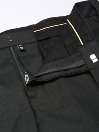 Park Avenue Men Solid Mid-Rise Formal Trousers