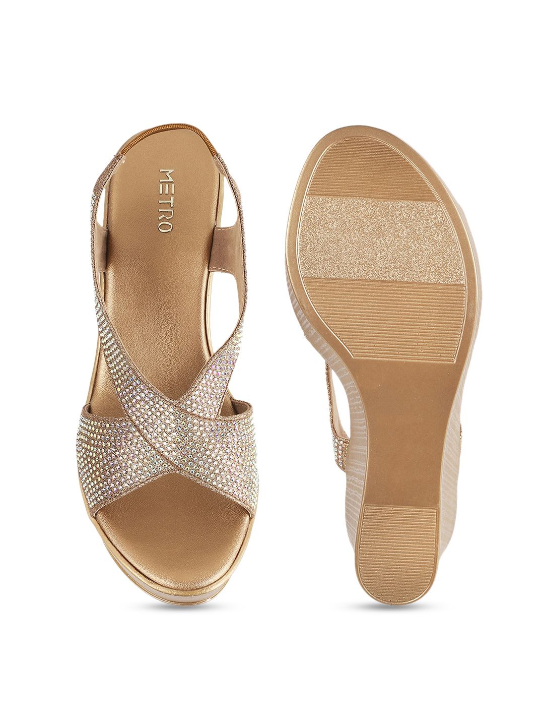 Metro Embellished Platform Heels