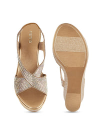 Metro Embellished Platform Heels
