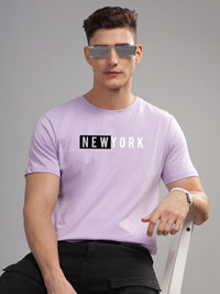 ADRO Men Typography Raw Edge T-shirt