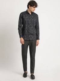 THE BEAR HOUSE Men Pure Cotton Printed Slim Fit Casual Shirt