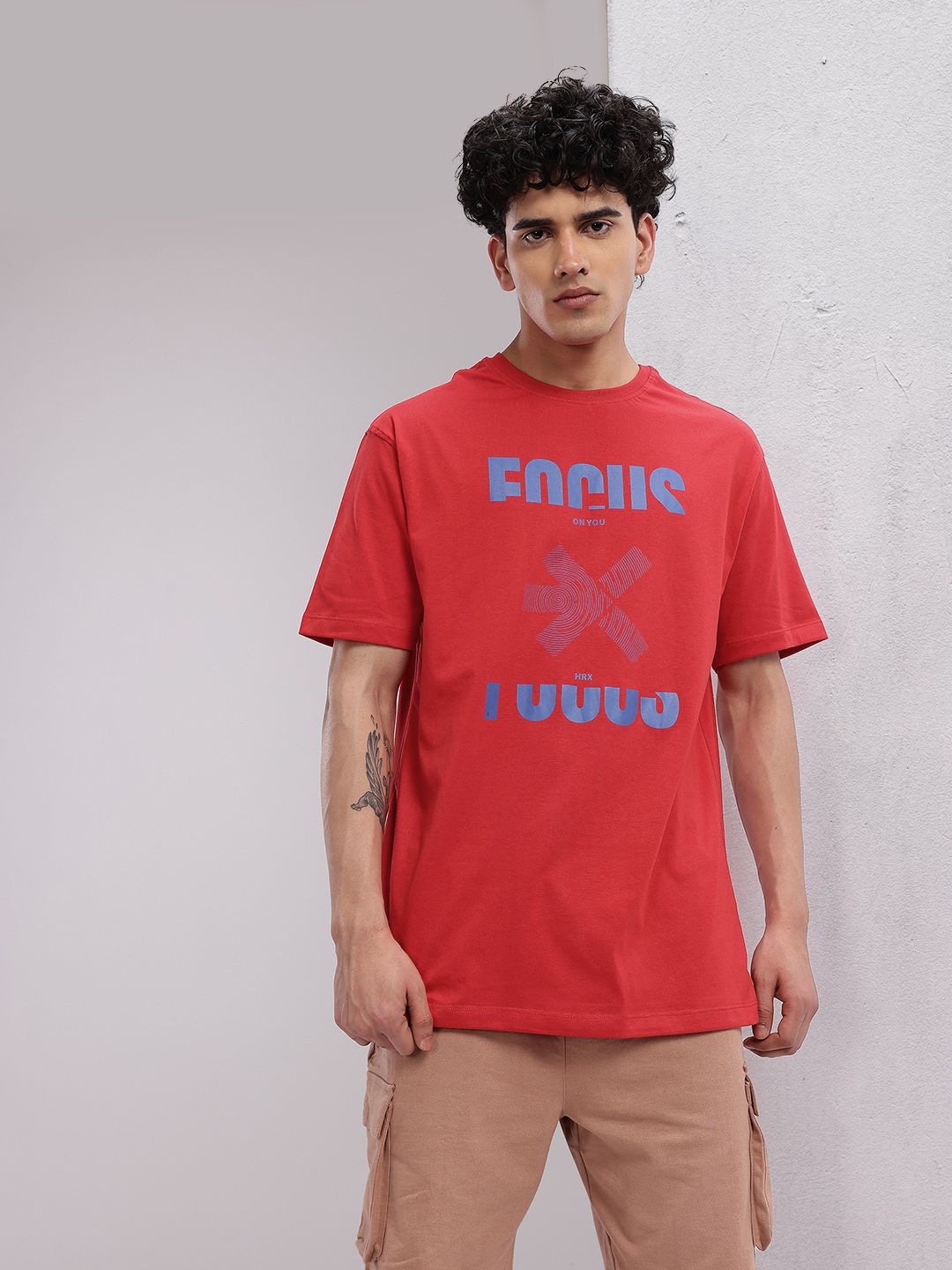 HRX by Hrithik Roshan Men Printed Training T-shirt