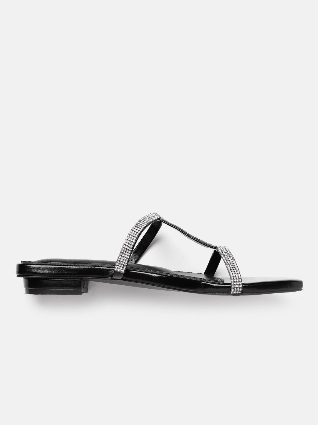 Lino Perros Women Embellished Party Open Toe Flats
