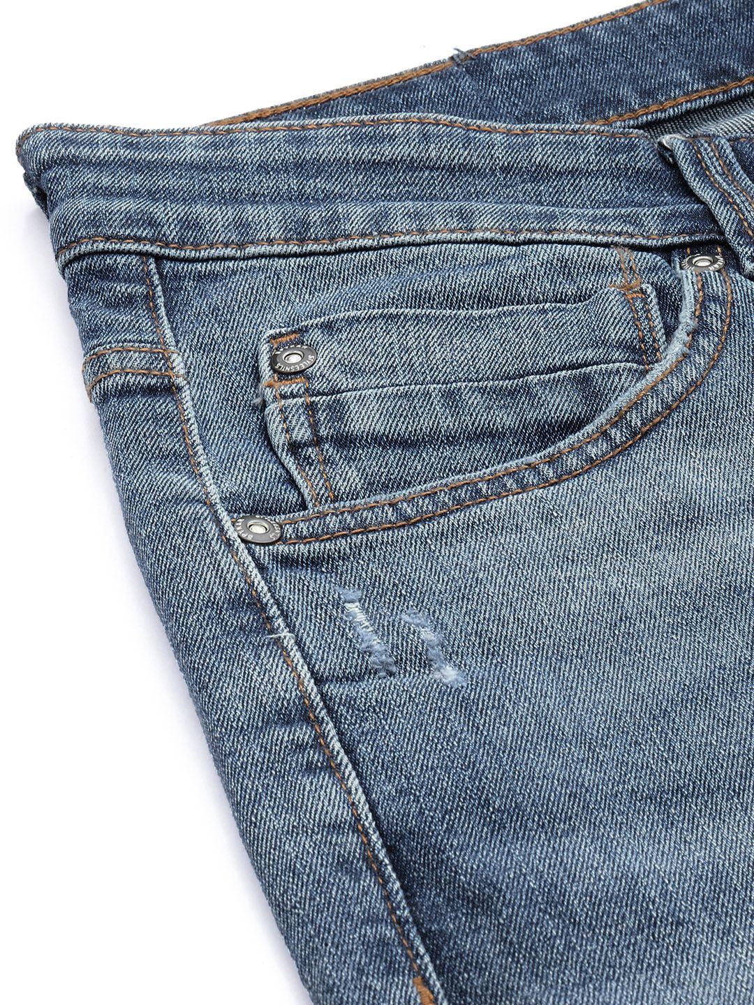 SPYKAR Men Rover Slash Knee Heavy Fade Stretchable Jeans