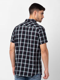 SPYKAR Men Classic Slim Fit Tartan  Checked Cotton Casual Shirt