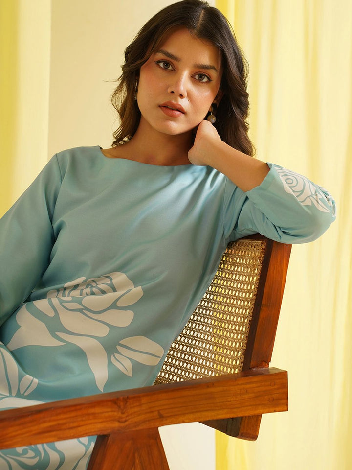 KALINI Women Floral Printed Regular Kurta with Trousers