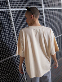 SASSAFRAS Graphic Printed Drop-Shoulder Oversized Pure Cotton T-shirt