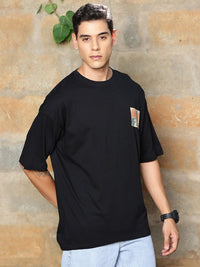 Thomas Scott Graphic Printed Drop-Shoulder Sleeves Oversized Pure Cotton T-shirt