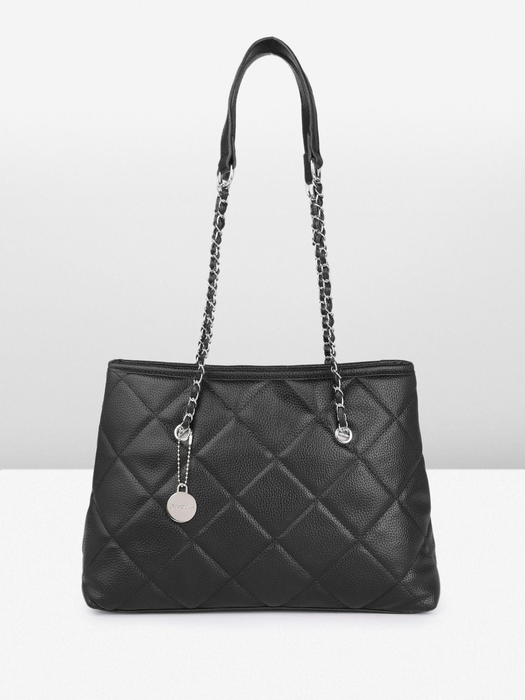 DressBerry Quilted Structured Shoulder Bag