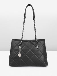 DressBerry Quilted Structured Shoulder Bag