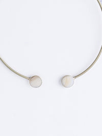 VOGUE PANASH Gold-Plated Mother of Pearl Necklace