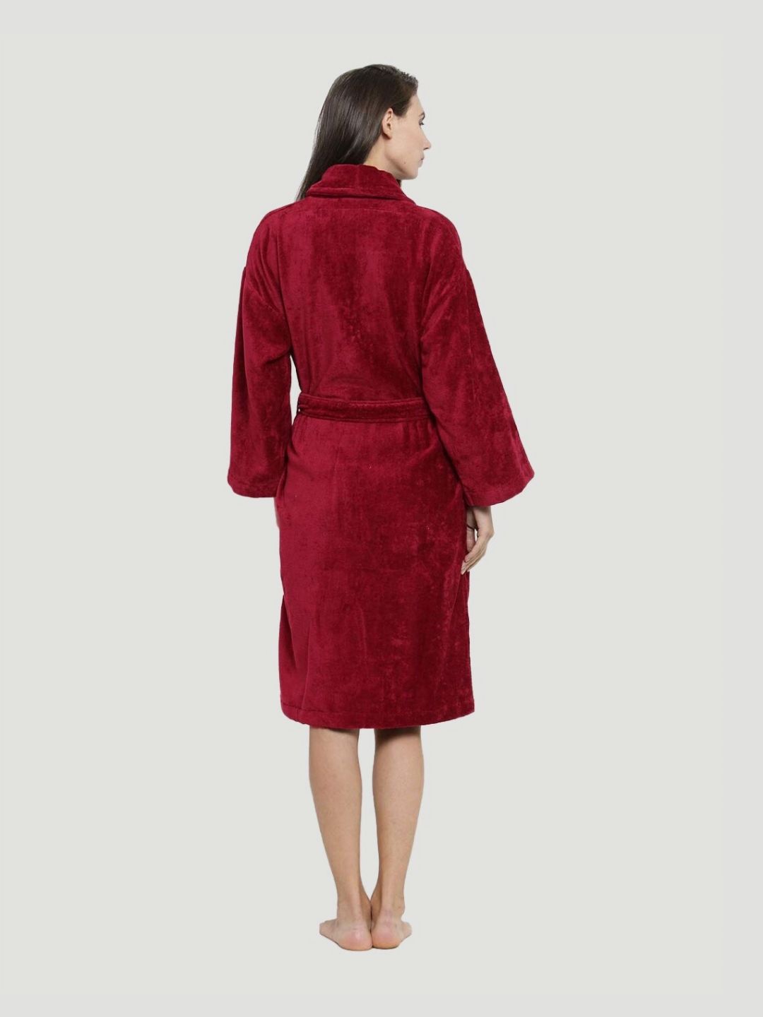 MYTRIDENT 350 GSM Cotton Bath Robe With 2 Front Pockets