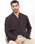 RARE RABBIT Men Rion Tailored Fit Mock Collar Jacket