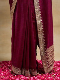 Saree Sutera Tulen Bersulam kasee