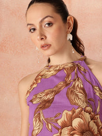all about you Floral Print Pure Cotton Tunic with Palazzos