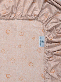 Moda Rapido X KLOTTHE Orange Geometric 300 TC Single Bedsheet with 1 Pillow Covers