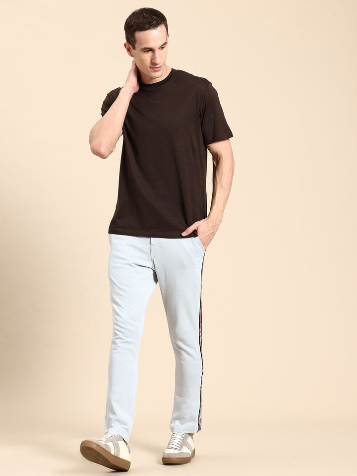 Being Human Men Pure Cotton Side Stripes Track Pants