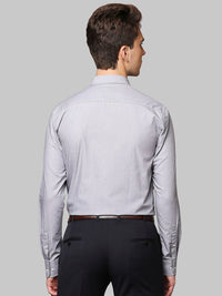 Park Avenue Men Grey Slim Fit Opaque Cotton Formal Shirt