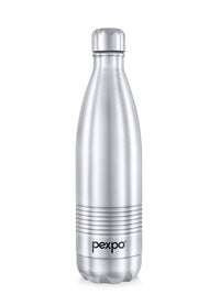 Pexpo Echodlx Silver-Toned ISI Certified Thermosteel Hot Flask Water Bottle 1000ml