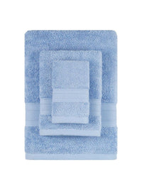 MYTRIDENT Soft Comfort Turquoise Blue 3 Pieces Pure Cotton 500 GSM Towel Set