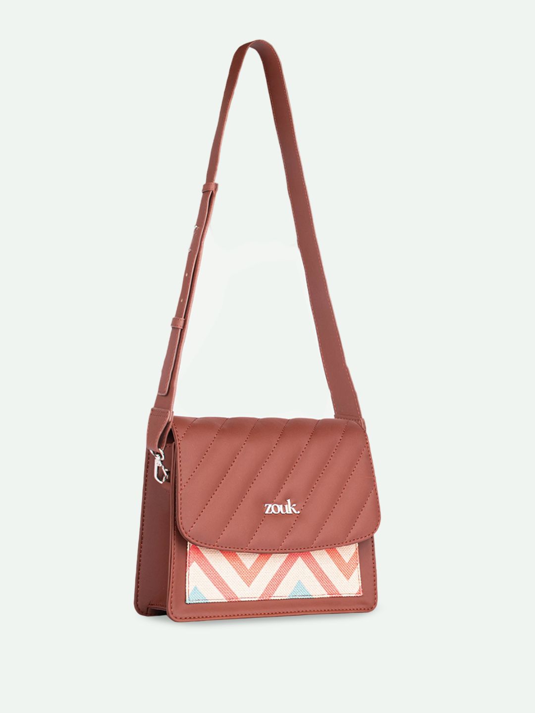 ZOUK Women Printed Structured Sling Bag