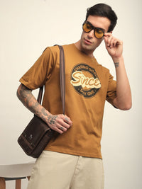 DILLINGER Men Short Sleeve Oversized Crew Neck Printed Tshirt