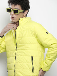 The Indian Garage Co Men Zip-Front Puffer Jacket with Zip Pockets