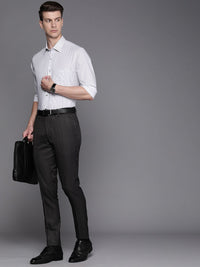 Raymond Men Pure Cotton Slim Fit Striped Formal Shirt