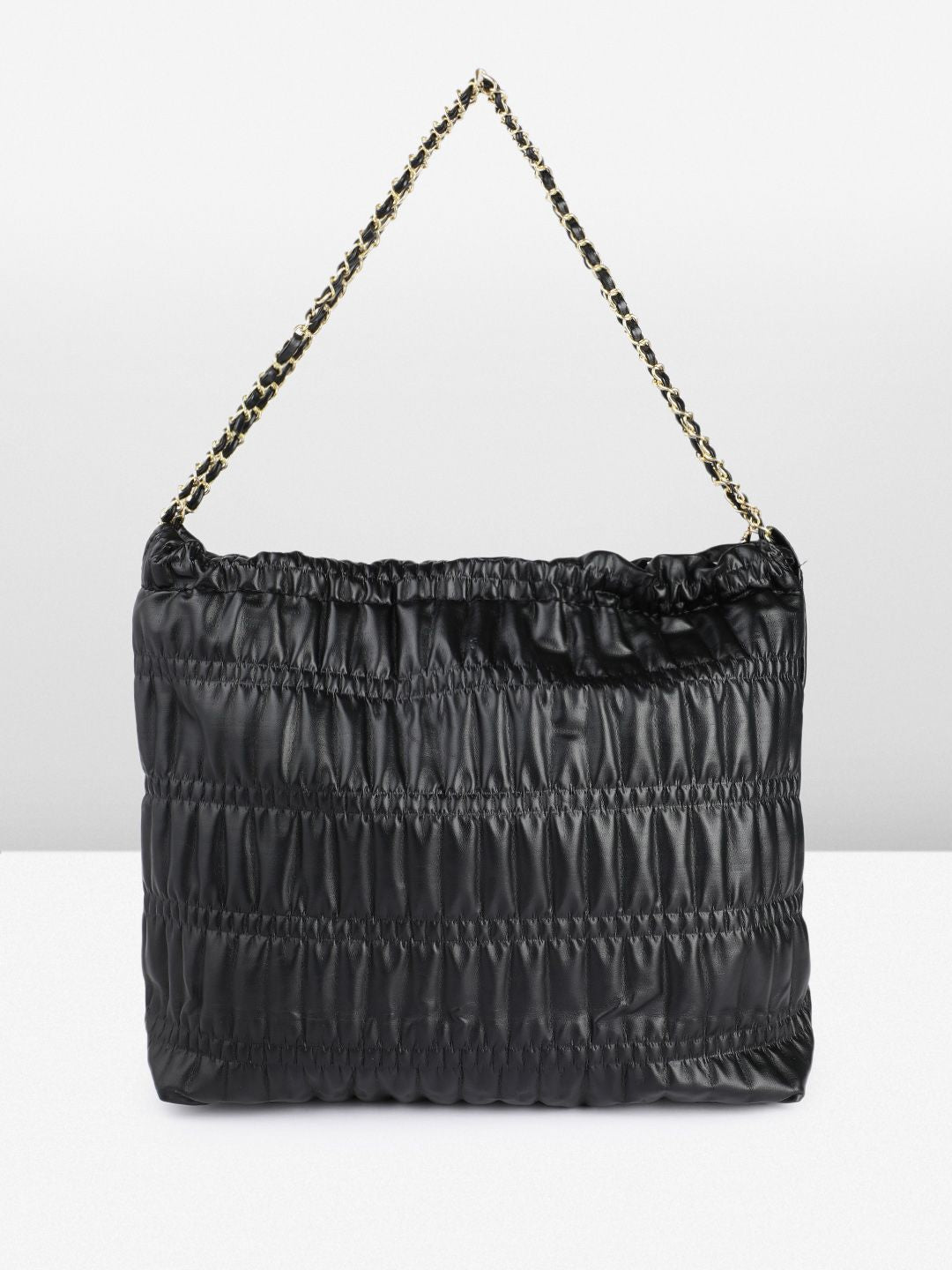 DressBerry Structured Shoulder Bag with Quilted & Pouch