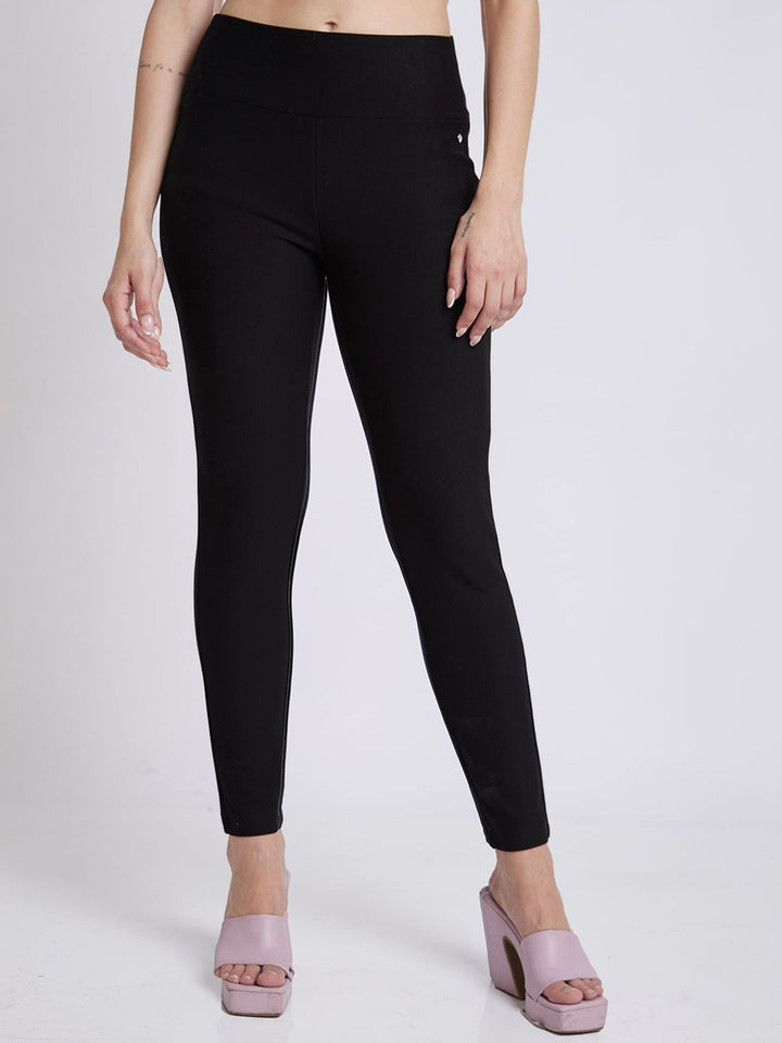 SPYKAR Women Skinny Fit Ankle Length Mid-Rise Trousers