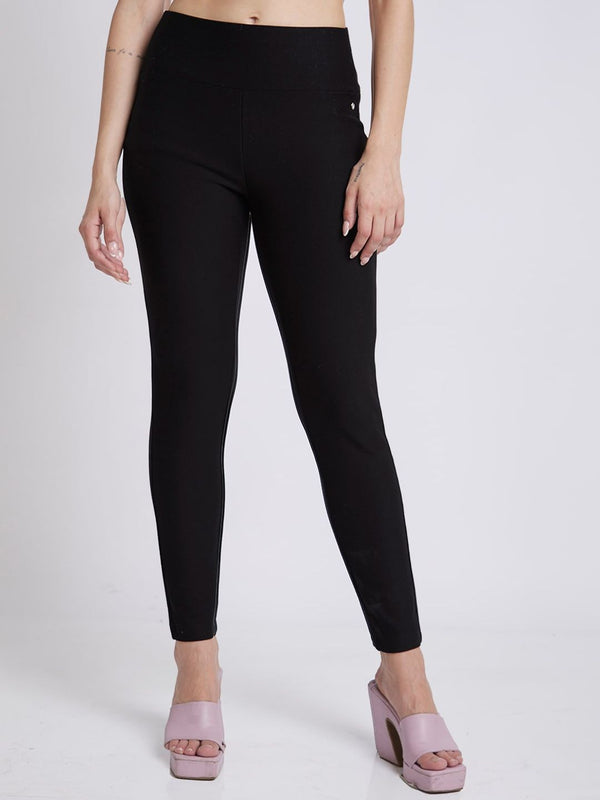 SPYKAR Women Skinny Fit Ankle Length Mid-Rise Trousers