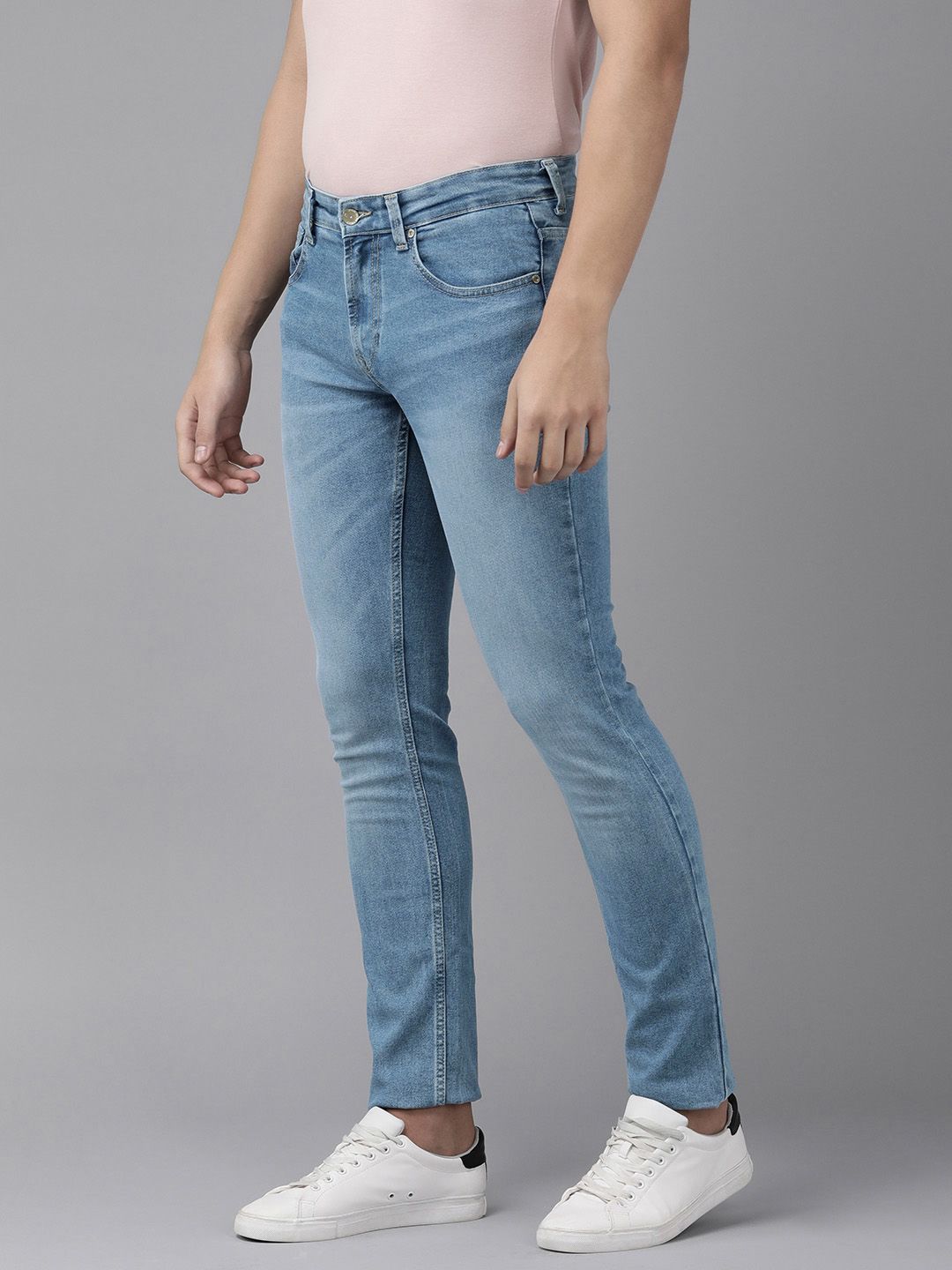 SPYKAR Men Blue Rover Regular Fit Mid Rise Light Fade Stretchable Jeans