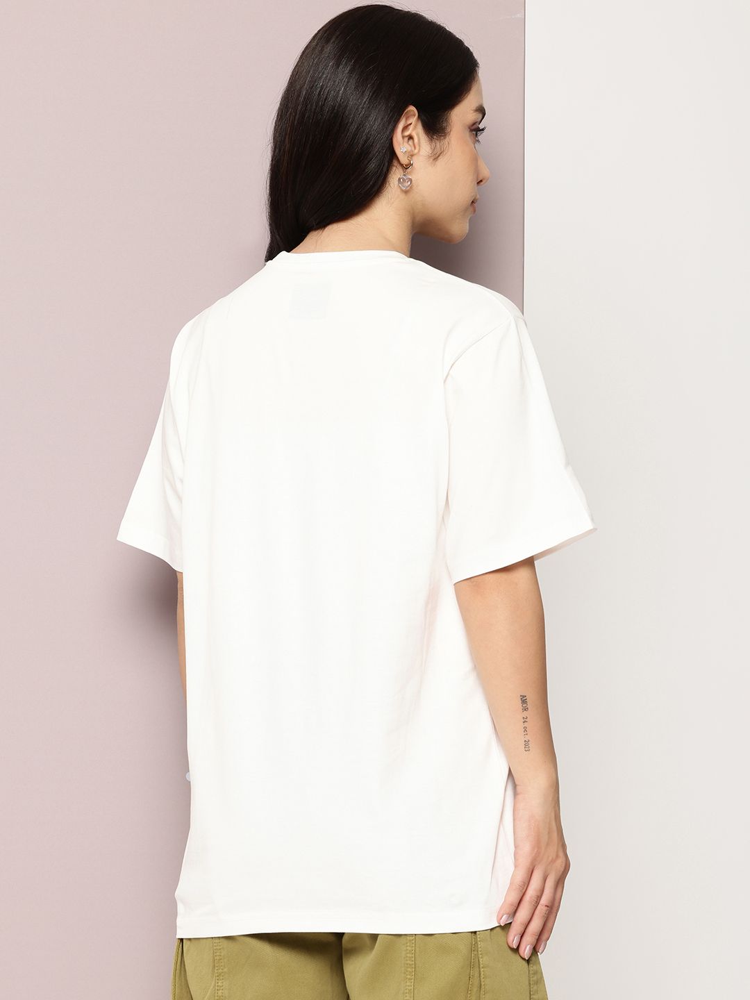DILLINGER Printed Oversized Pure Cotton T-shirt