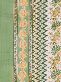 KALINI Floral Printed Regular Straight Kurta With Trousers & Dupatta