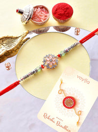 Voylla Men Bejeweled Red Benang Rakhi