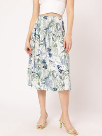DressBerry Women Meadow Drift Crinkled Gathered A-Line Skirt