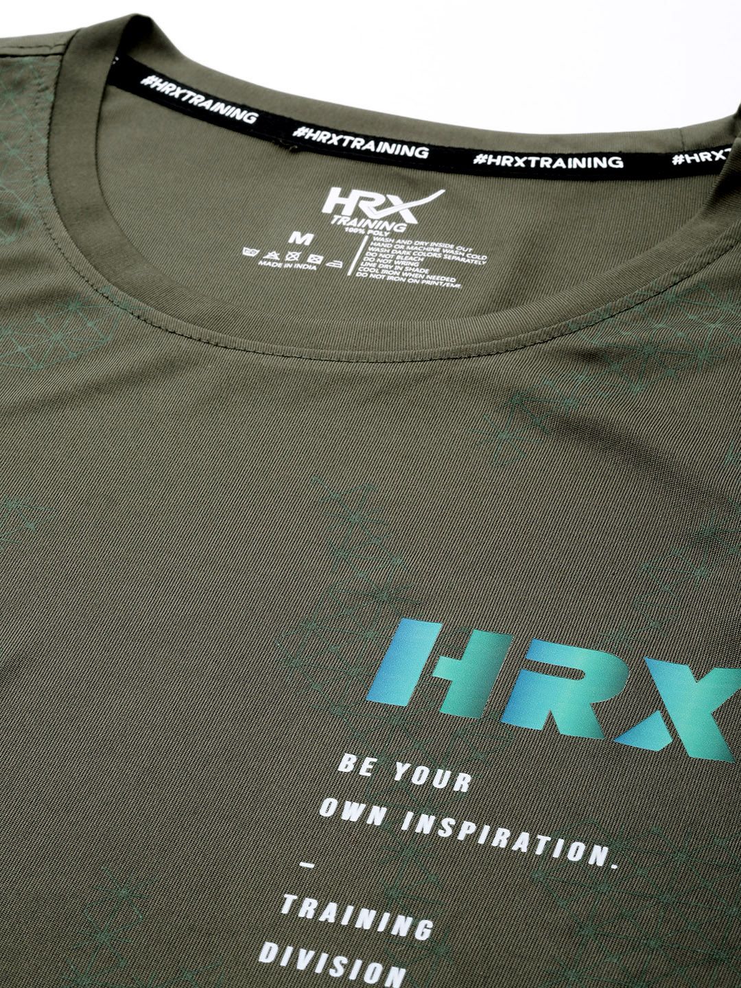 HRX by Hrithik Roshan Men Typography Printed Rapid-Dry Training T-shirt