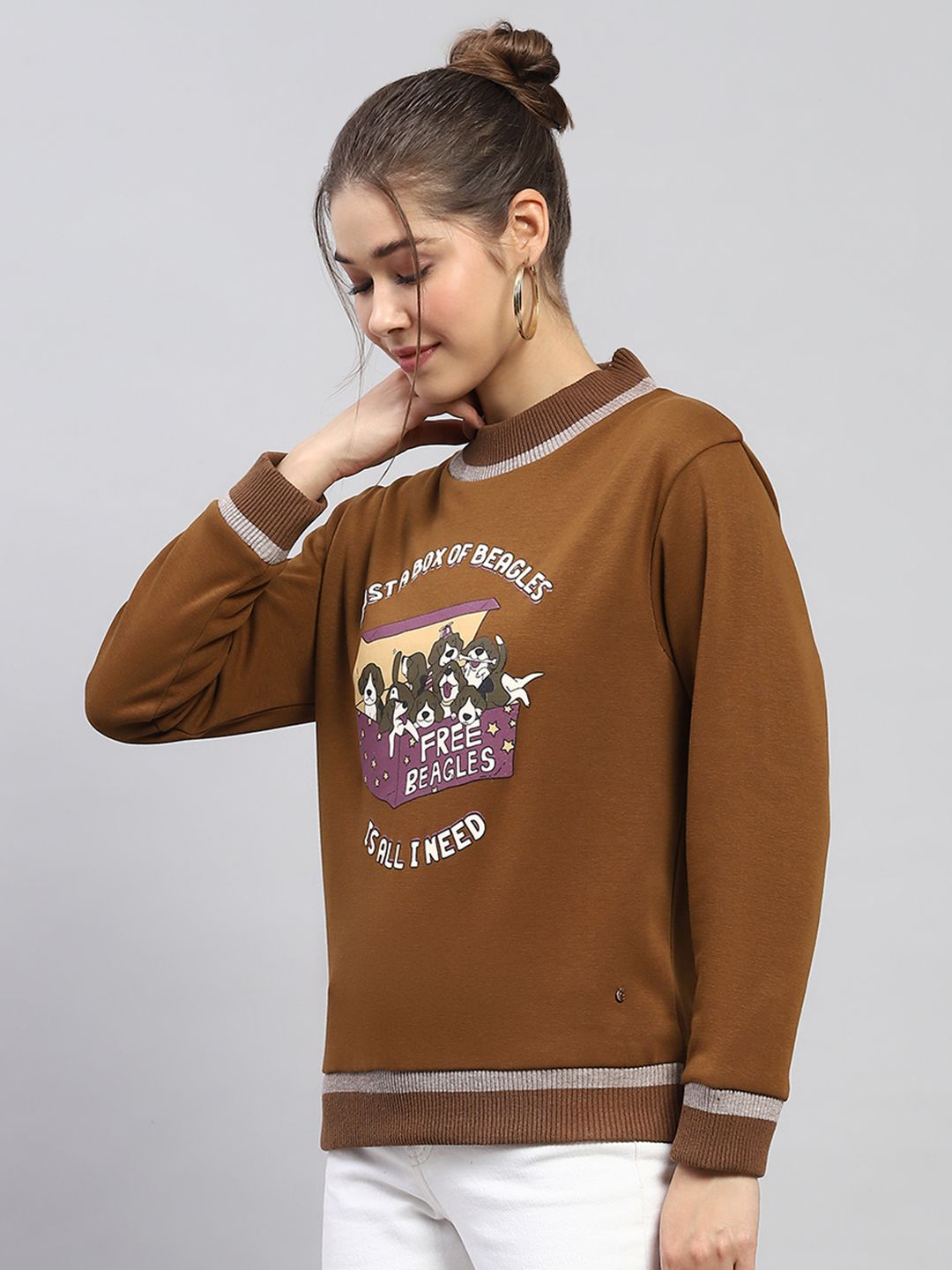 Monte Carlo Women Printed Sweatshirt